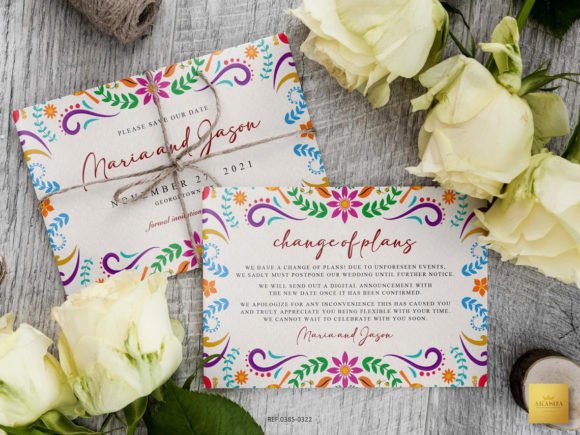 Download Mexican Theme Save the Date Card - Mexican theme Collection