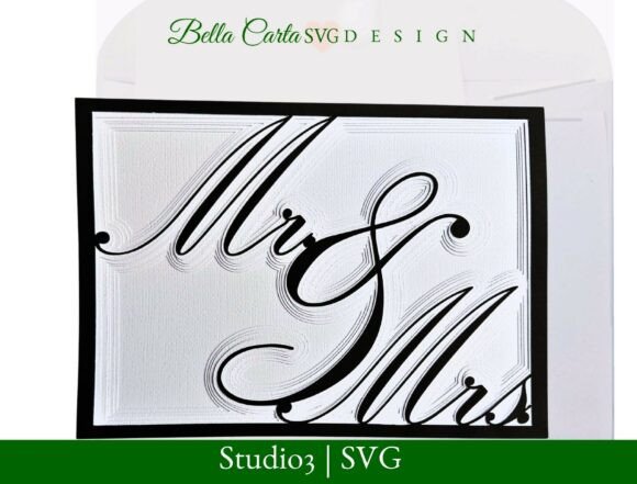 Download Mr and Mrs SVG Layered Wedding Card - Wedding Collection