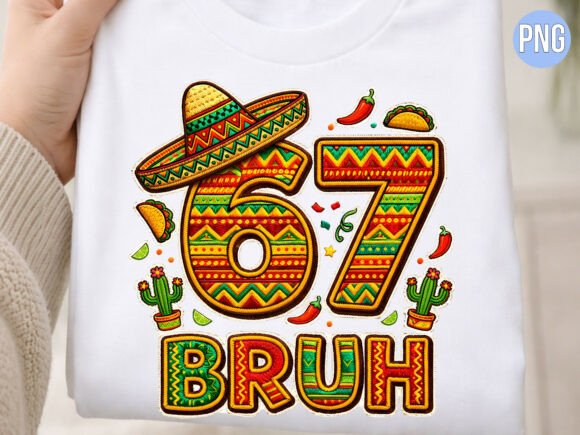Download 67 Bruh Sombrero Mexican Style PNG - Premium Bundle