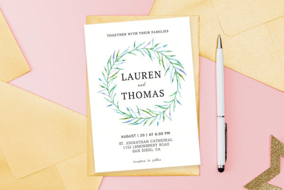 Download Simple Floral Wedding Template - Wedding Collection