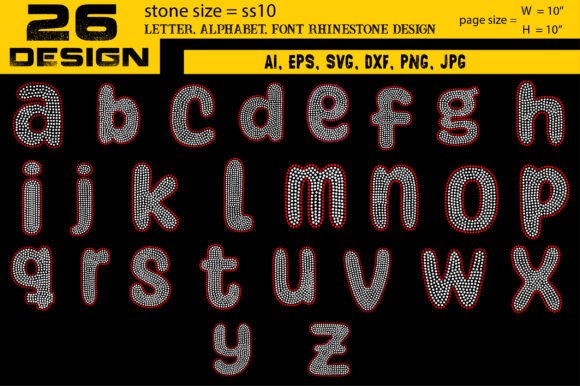 Download Letter, Alphabet, Font Rhinestone Design - Font Collection